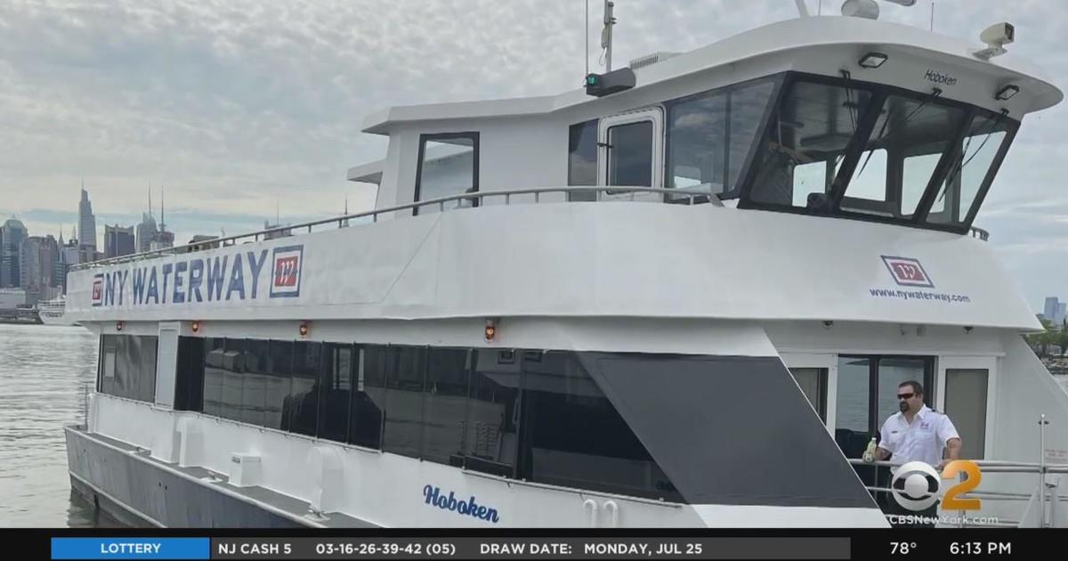 NY Waterway, NJ Transit complete first ferry retrofit - CBS New York