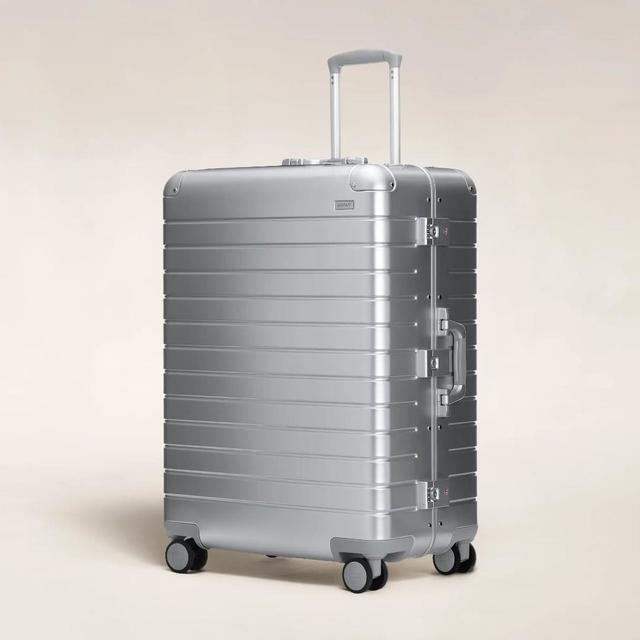 Original Trunk Plus Large Aluminum Suitcase, Silver