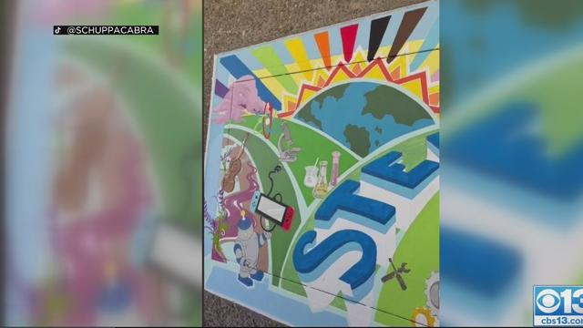 Mural for Ripona Elementary School accused of having political message hidden 
