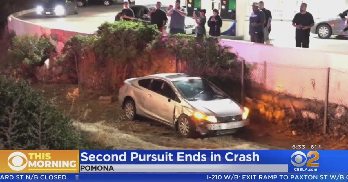 Wild pursuit prompts second chase in Pomona that left car in a ditch ...