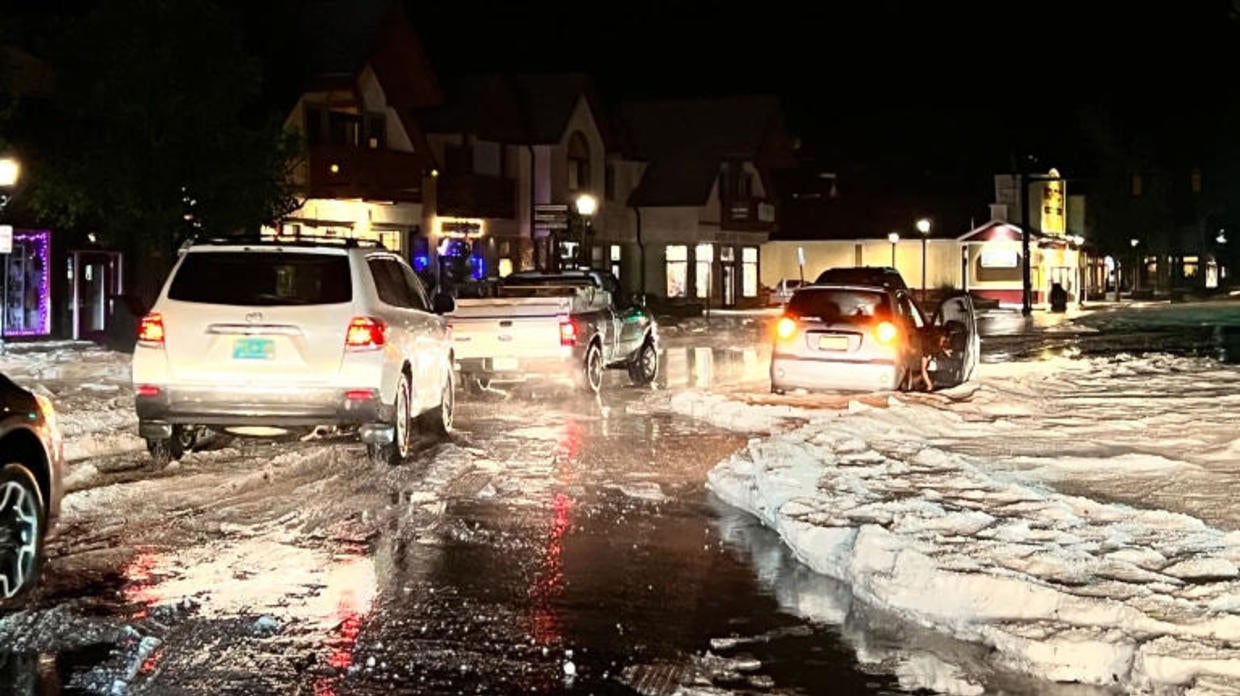 Hail Piled Up Like Snow In Estes Park During Wednesday Night's Storm ...