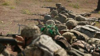 Former U.S. servicemen train Ukraine recruits 