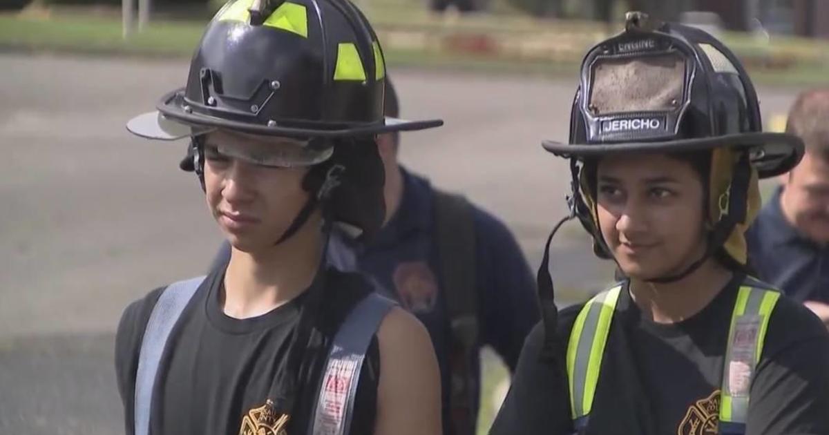 Next generation of volunteer firefighters trains at Camp Fahrenheit 516 on  Long Island - CBS New York