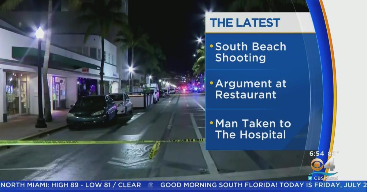 Shooting on Miami Beach, man taken to hospital