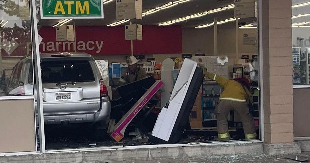 None hurt after SUV smashes into Grass Valley CVS store