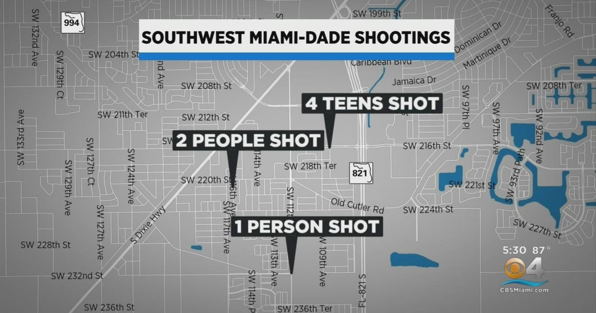 String of shootings rock SW Miami-Dade neighborhood - CBS Miami
