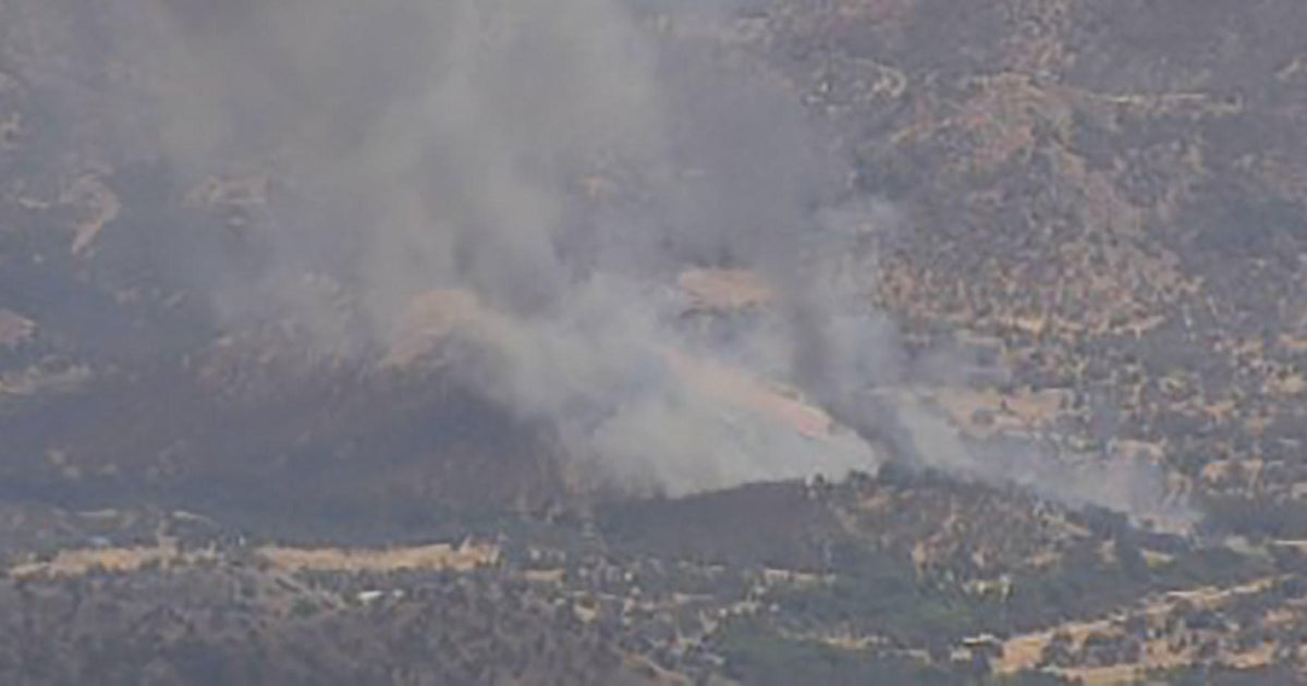 Wildfire burning east of Fresno