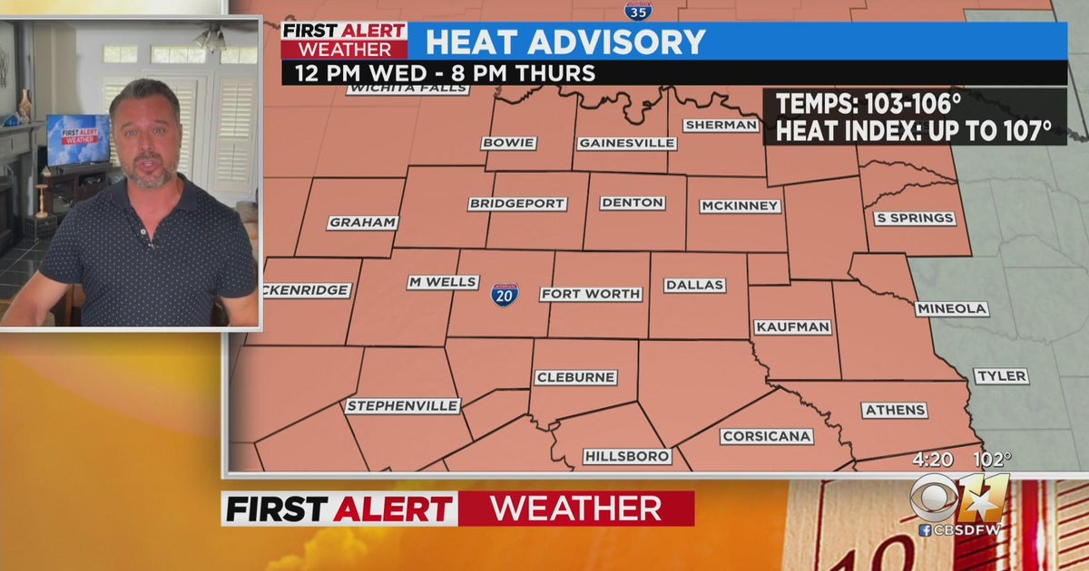 A Heat Advisory goes into effect at 12 p.m. Wednesday, until 8 p.m ...