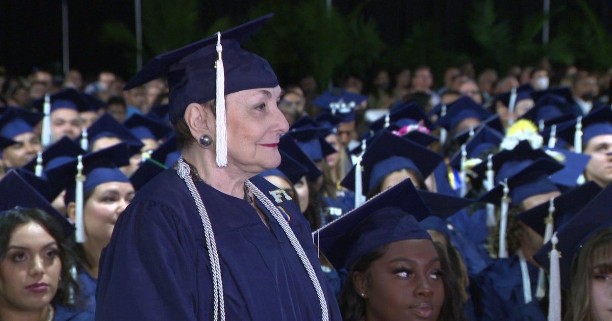85-year-old receives her diploma from FIU: