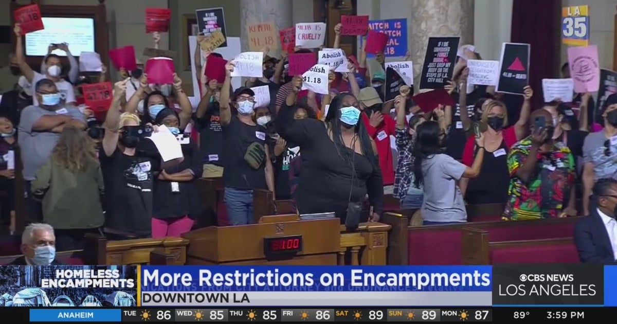 Homeless encampments near schools banned by LA City Council after ...