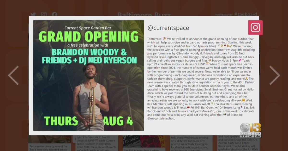 Baltimore Buzz Outdoor Garden Bar Grand Opening CBS Baltimore