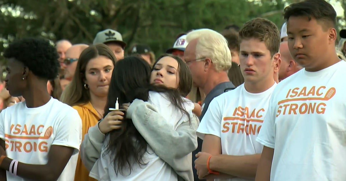 Apple River stabbings Vigil held for Isaac Schuman in Stillwater CBS