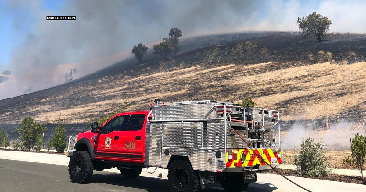 Crews battling 4-alarm fire in Fairfield near Discovery Way and Hancock Drive