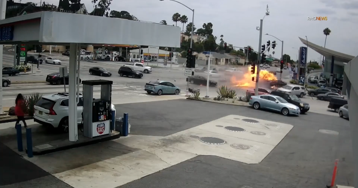 Woman allegedly behind wheel in fiery, deadly L.A.-area crash in custody