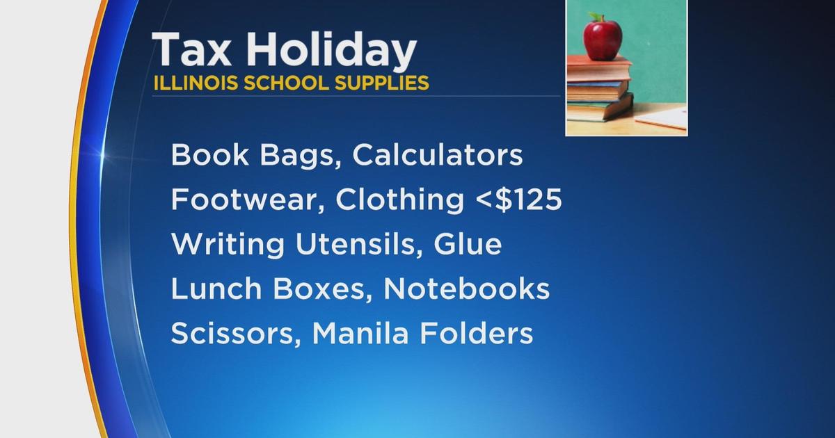 Illinois sales tax holiday for school supplies starts Friday CBS Chicago