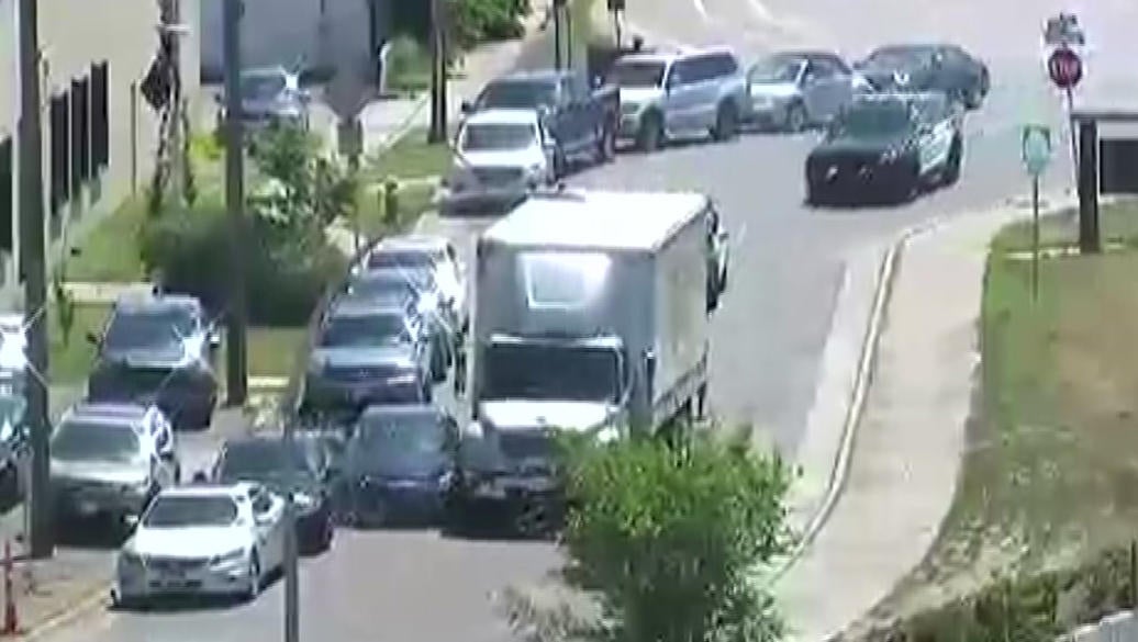Semi collides with stolen car in police chase, 4 teens arrested - CBS ...