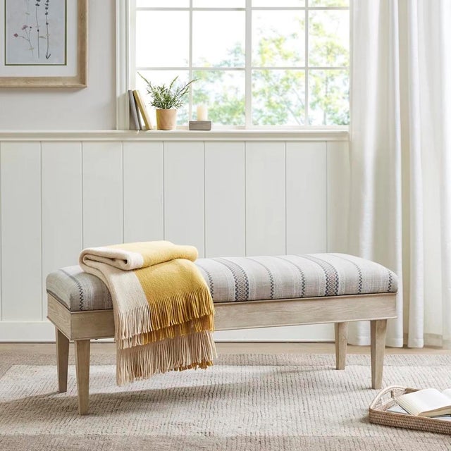 Martha Stewart Harstrom Flip Top Storage Bench 