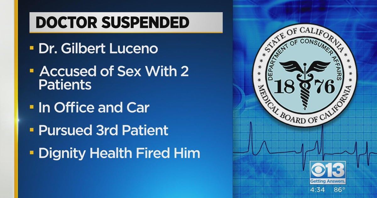 Carmichael doctor suspended for having sex with two patients - CBS Sacramento