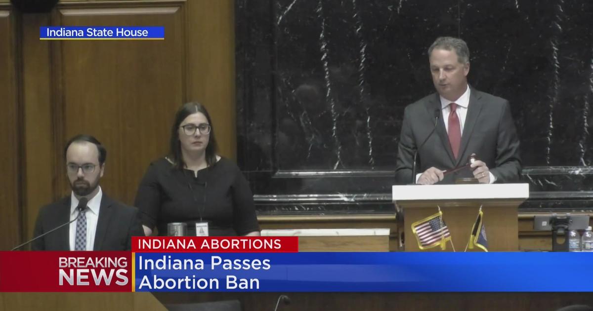 Indiana Passes Abortion Ban - CBS Chicago