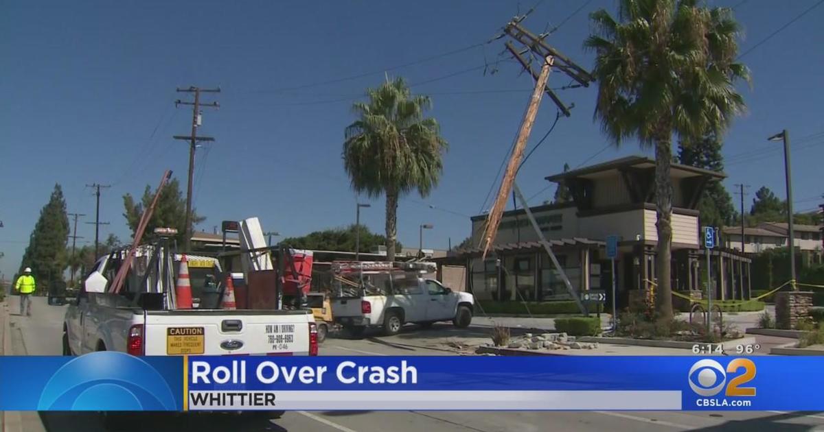 Roll Over Crash In Whittier Shuts Down Beverly Boulevard, Knocks Out ...