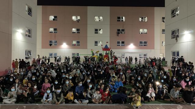 Rally In Abu Dhabi's Afghan Refugee Camp 
