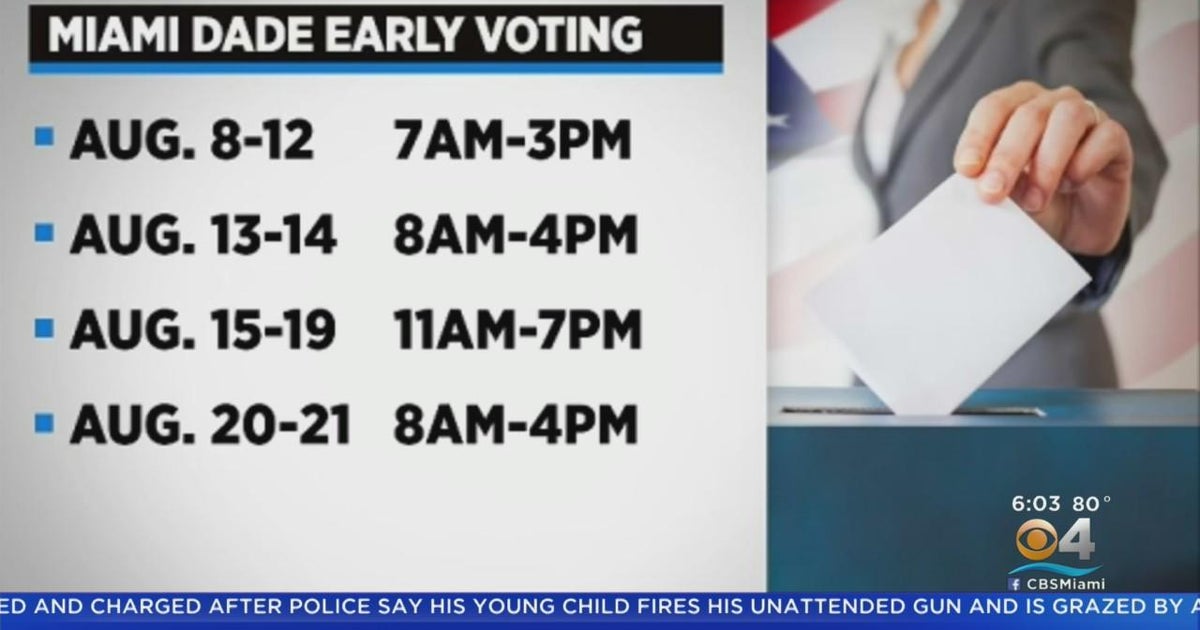 In-person early voting for August primary underway in Miami-Dade