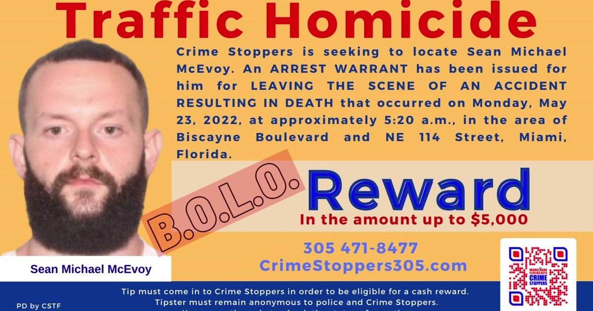 Man sought in deadly hit and run accident on Biscayne Boulevard