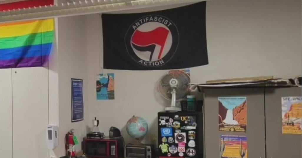 Natomas Unified School District pays teacher $190,000 to resign after ANTIFA flag in his classroom i
