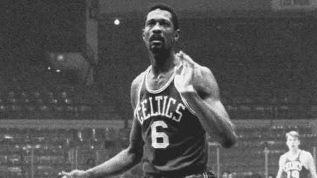 Bill Russell At The Free Throw Line 