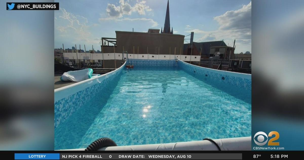 Illegal Pool Discovered On Williamsburg Brooklyn Rooftop Cbs New York