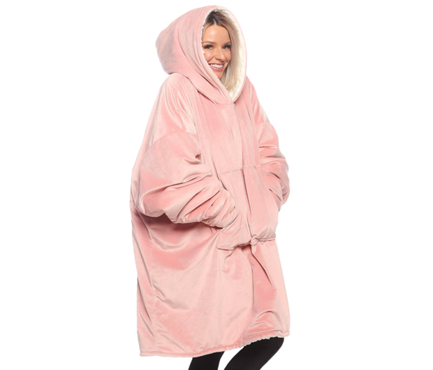 Extra cozy housecoat for fall: The Comfy original oversized microfiber and sherpa wearable blanket 