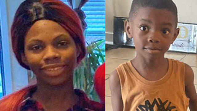 Philadelphia Police search for missing endangered persons 26-year-old Lavonne Faison and 6-year-old Devion Faison 