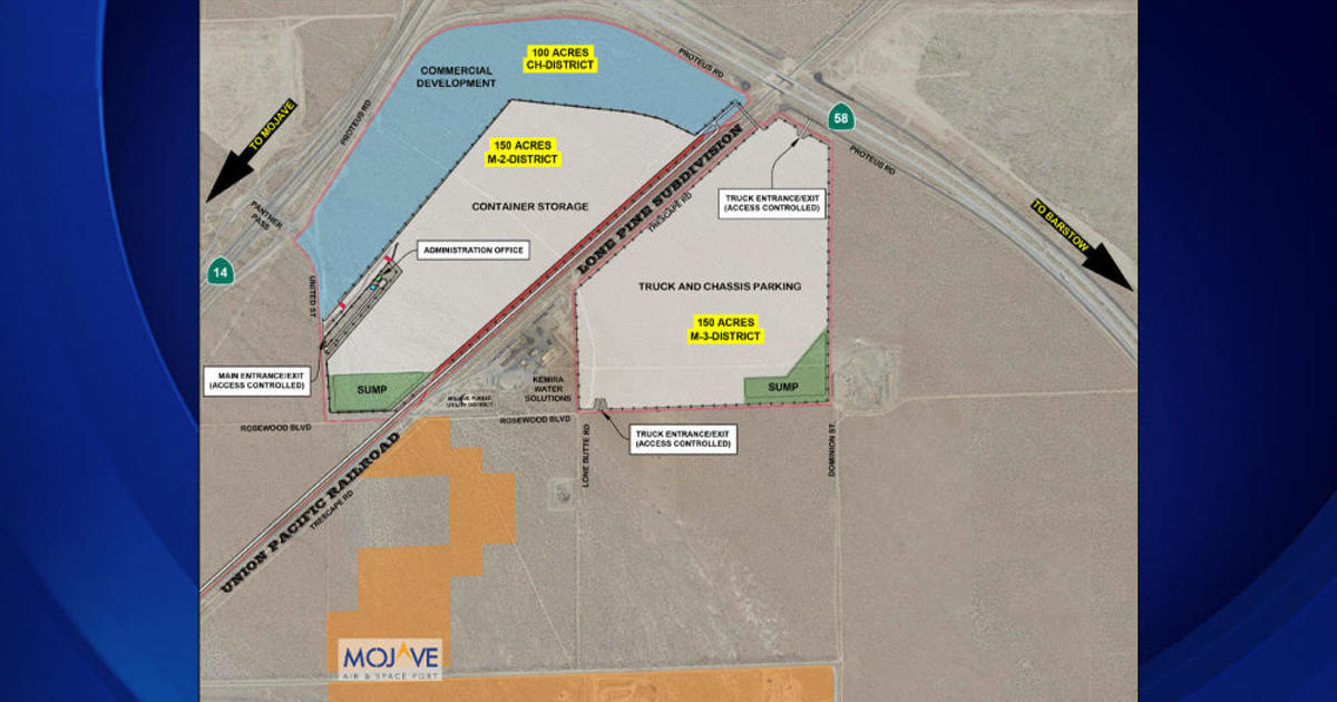 Plans to build a "dry port" in the Mojave Desert gets backing of Kern County Board of Supervisors