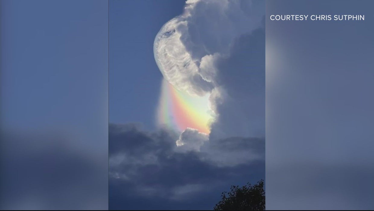 Rare "rainbow cloud" spotted over Virginia. What causes this weather