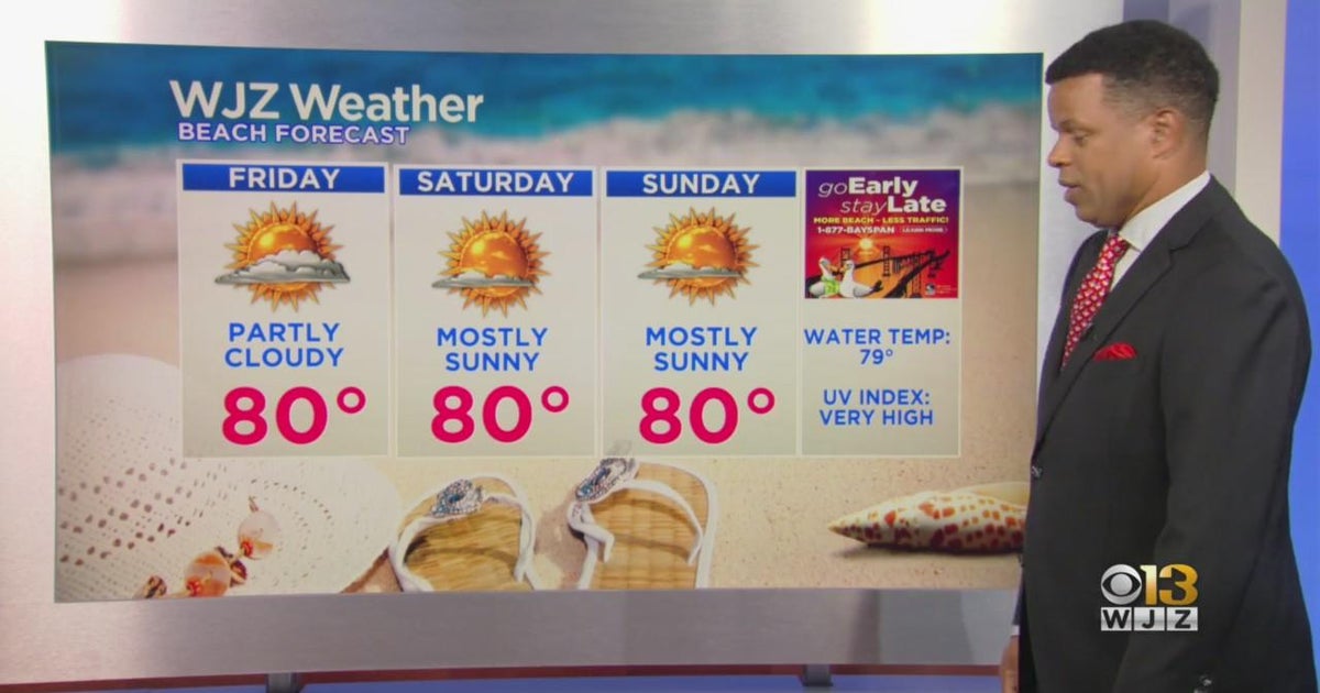 First Alert meteorologist Derek Beasley has your beach forecast CBS