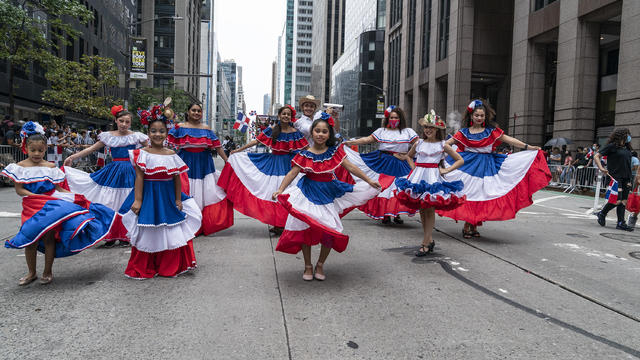 Atmosphere during Dominican parade on 6th Avenue. 