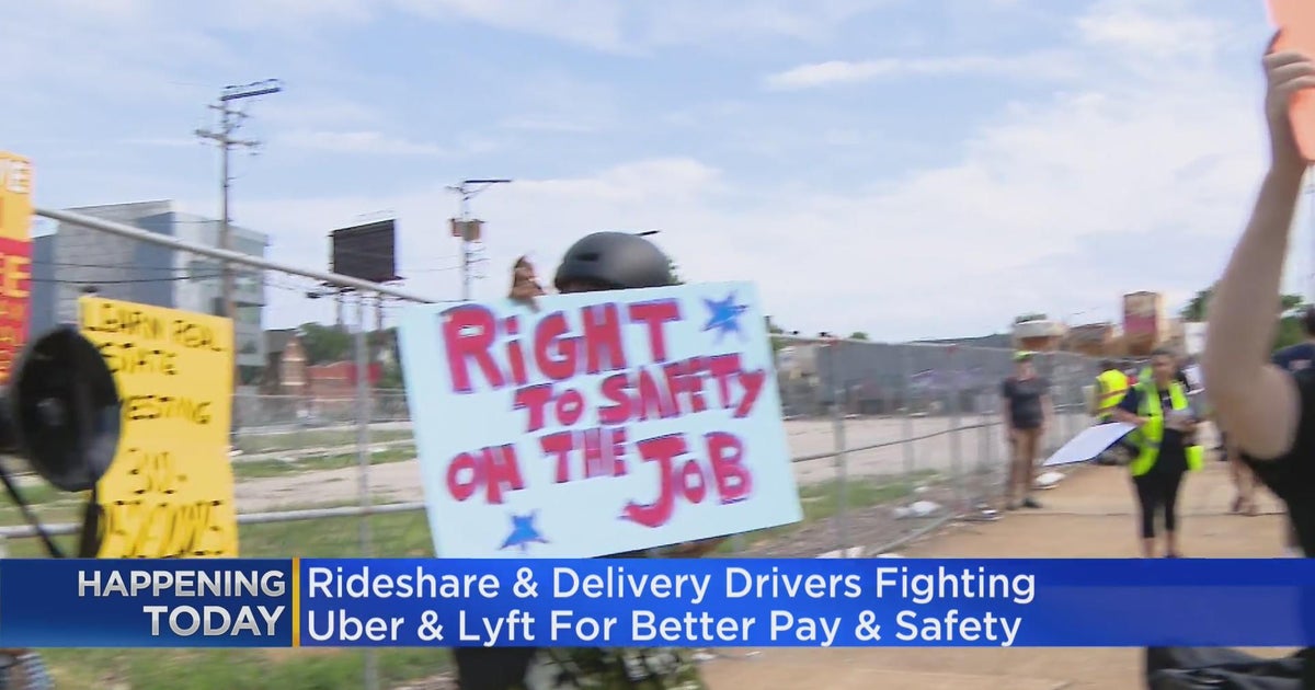 Rideshare, delivery drivers fight for better pay, safety - CBS Chicago