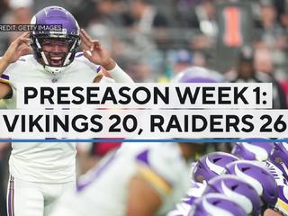 Raiders move to 2-0 in preseason with 26-20 win over Vikings