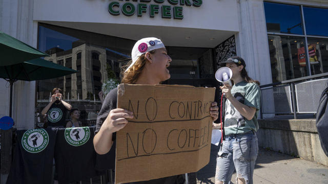 Unionized Starbucks Workers Strike For Unfair Labor Practices 