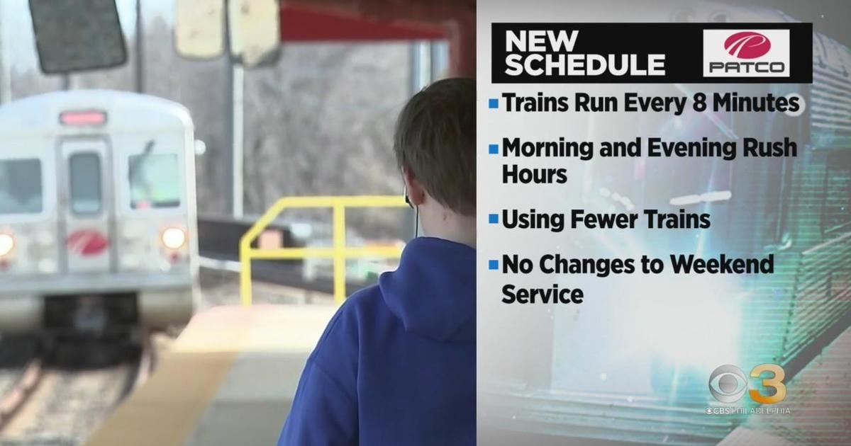 New PATCO schedule could make your commute a little longer - CBS ...