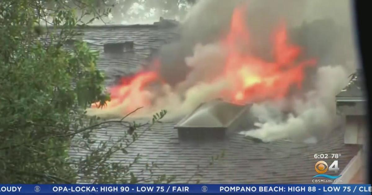 Several North Lauderdale families displaced after lightning strike sparked fire at townhomes