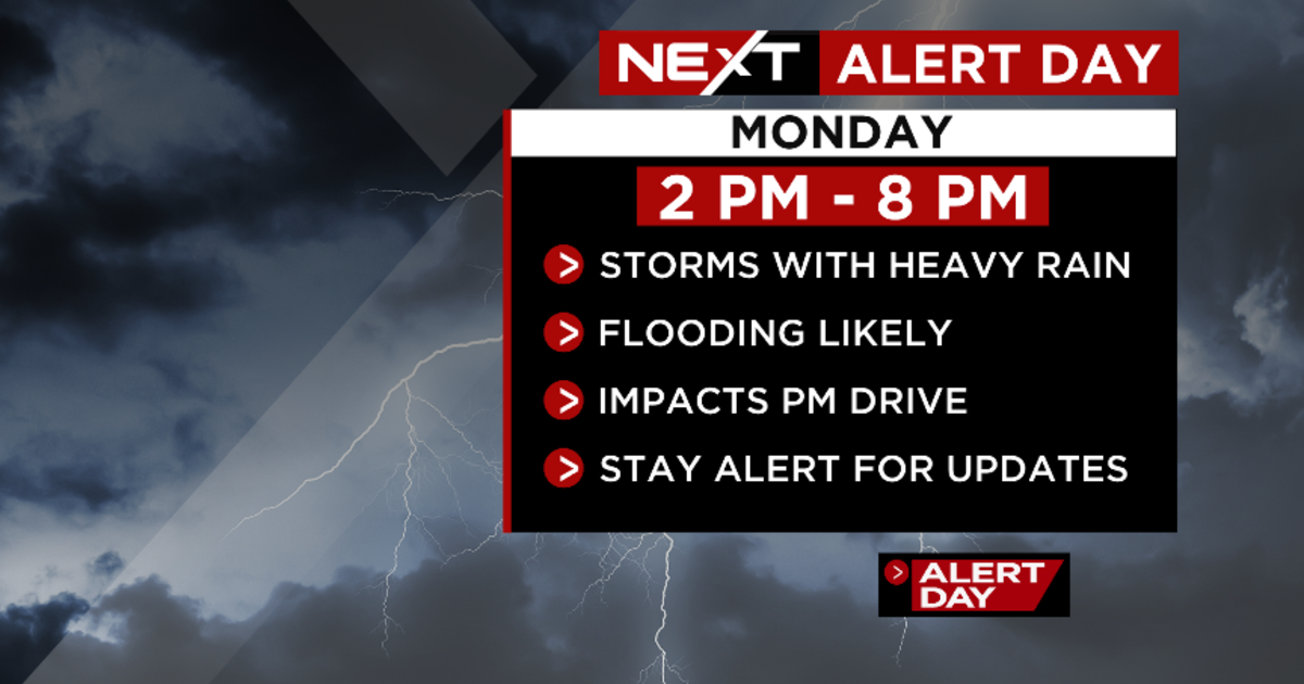 NEXT Weather Alert Day due to afternoon storms, some with heavy rain, gusty winds