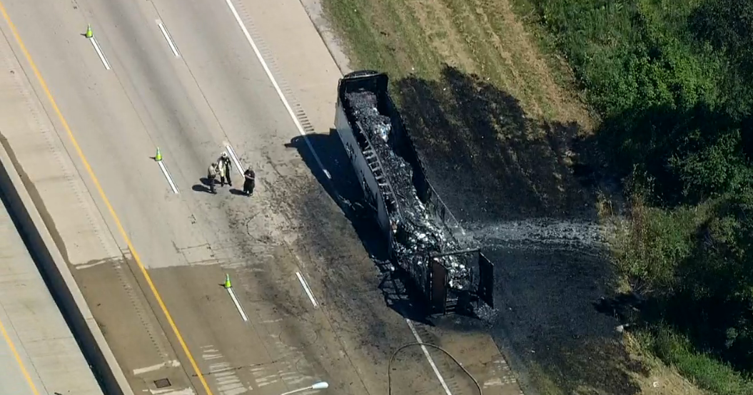 Semi catches fire on Interstate 80 near Tinley Park - Vimarsana News
