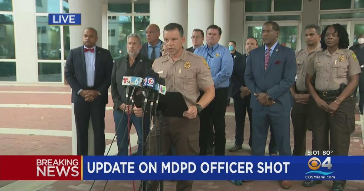 News Conference: Miami-Dade officials give update on shooting of police officer Cesar Echaverry
