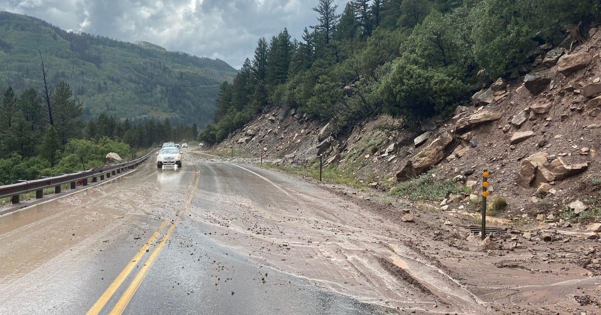 Mudslide forces traffic delays outside of Telluride - CBS Colorado