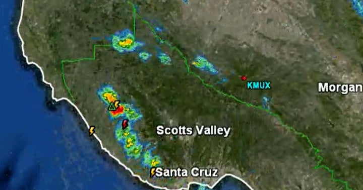 Multiple lightning strikes in Santa Cruz Mountains Cal Fire crews