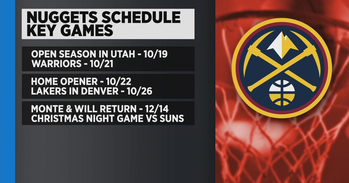Nuggets regular season schedule released CBS Colorado