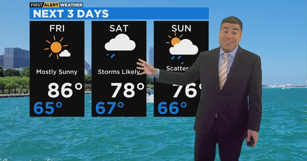 Chicago First Alert Weather: Rain chances this weekend - CBS Chicago