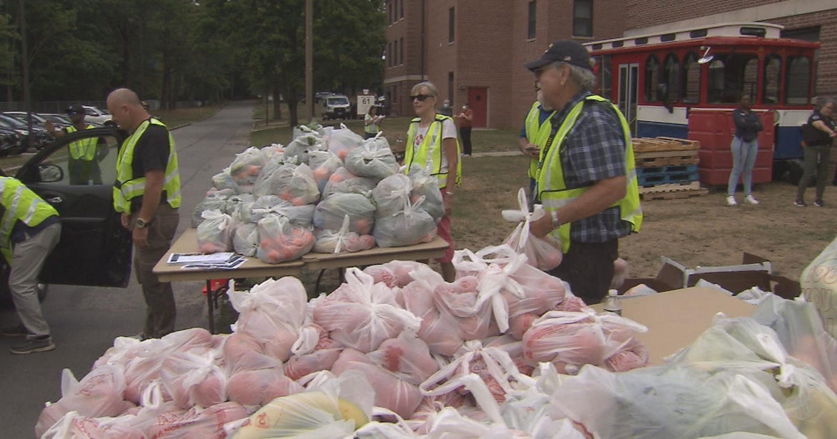 Volunteers handing out free produce at VA Bedford recognized by WBZ Ice Cream Social