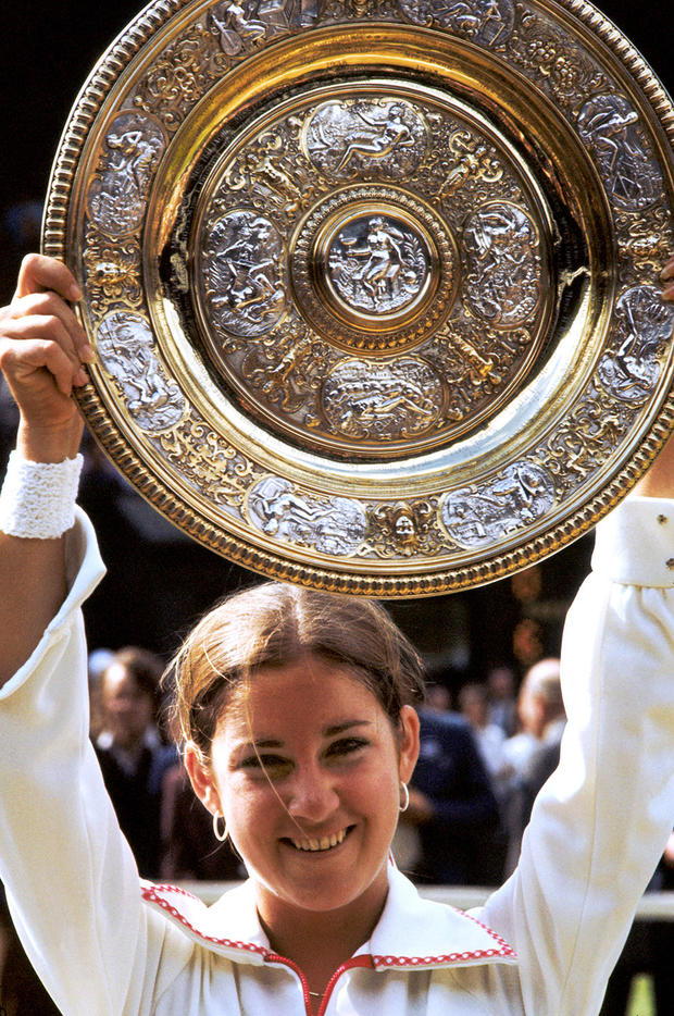 Tennis - Wimbledon Championships - Ladies' Singles - Final - Chris Evert v Olga Morozova 